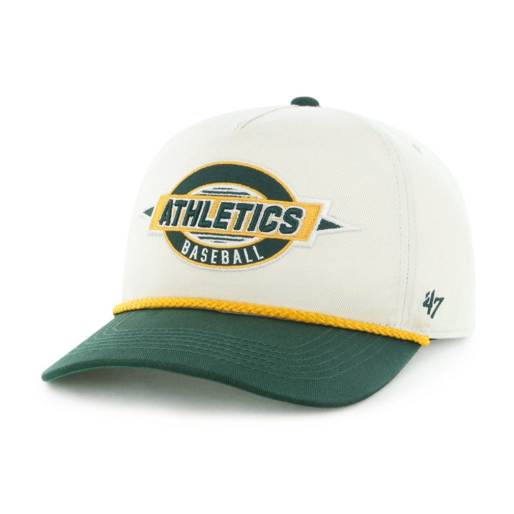 Athletics '47 Frame Out Hitch Adjustable Hat - Natural/Green Hats