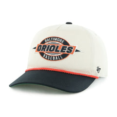 Baltimore Orioles '47 Frame Out Hitch Adjustable Hat - Natural/Black Hats