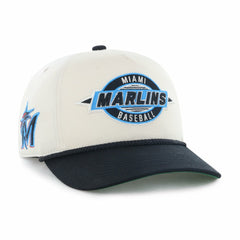 Miami Marlins '47 Frame Out Hitch Adjustable Hat - Natural Hats