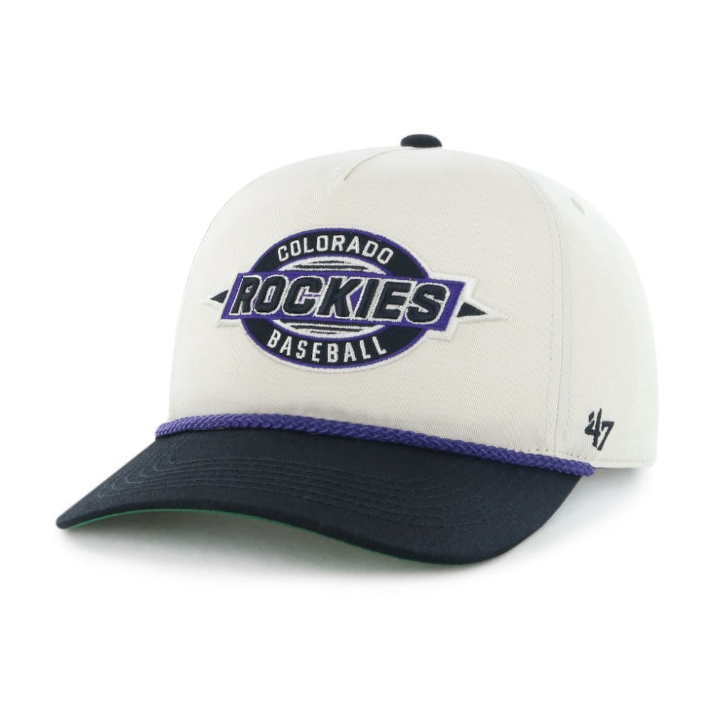 Colorado Rockies '47 Frame Out Hitch Adjustable Hat - Natural/Black Hats
