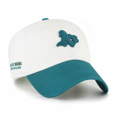 Athletics '47 Contemporary Tonal Clean Up Adjustable Hat - White/Teal Hats