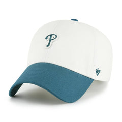 Philadelphia Phillies '47 Contemporary Tonal Clean Up Adjustable Hat - White/Teal Hats
