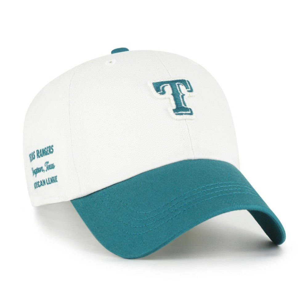 Texas Rangers '47 Contemporary Tonal Clean Up Adjustable Hat - White/Teal Hats
