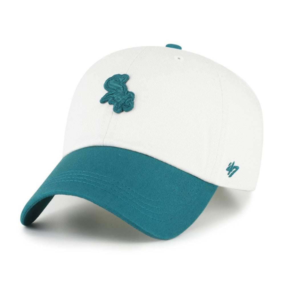 Chicago White Sox '47 Contemporary Tonal Clean Up Adjustable Hat - White/Teal Hats