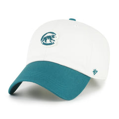 Chicago Cubs '47 Contemporary Tonal Clean Up Adjustable Hat - White/Teal Hats