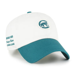 Chicago Cubs '47 Contemporary Tonal Clean Up Adjustable Hat - White/Teal Hats
