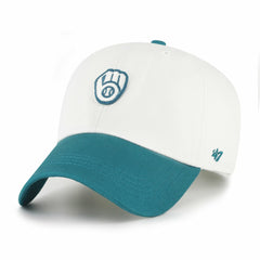 Milwaukee Brewers '47 Contemporary Tonal Clean Up Adjustable Hat - White/Teal Hats