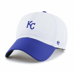 Kansas City Royals '47 Vista Mini Clean Up brrr° Adjustable Hat - White/Royal Hats