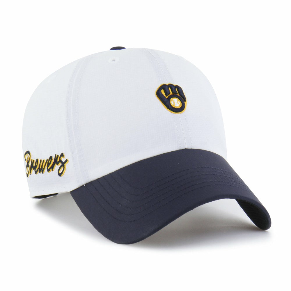 Milwaukee Brewers '47 Vista Mini Clean Up brrr° Adjustable Hat - White/Navy Hats