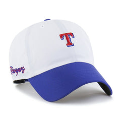 Texas Rangers '47 Vista Mini Clean Up brrr° Adjustable Hat - White/Royal Hats