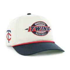 Minnesota Twins '47 Youth Frame Out Hitch Adjustable Hat - Natural/Navy Hats