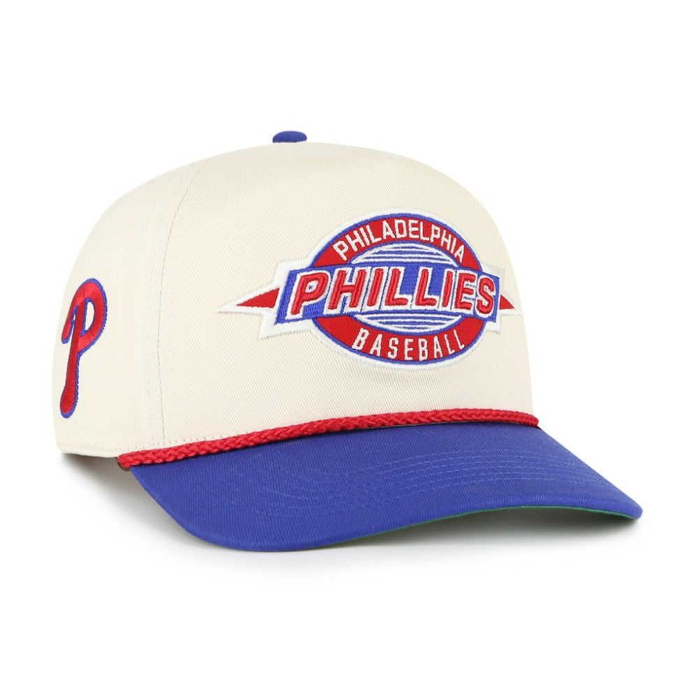 Philadelphia Phillies '47 Youth Frame Out Hitch Adjustable Hat - Natural/Royal Hats