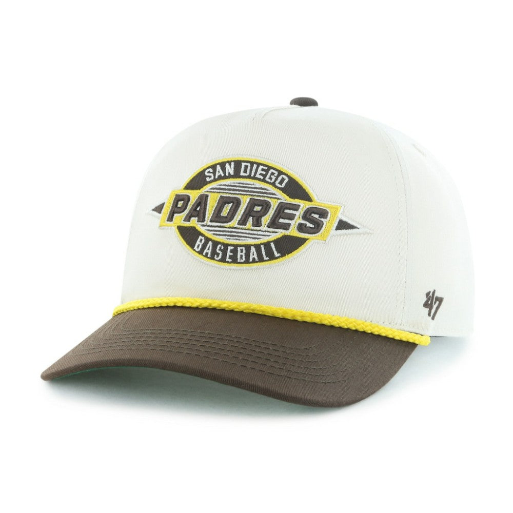 San Diego Padres '47 Youth Frame Out Hitch Adjustable Hat - Natural/Brown Hats