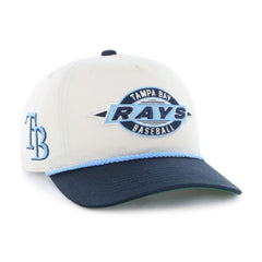 Tampa Bay Rays '47 Youth Frame Out Hitch Adjustable Hat - Natural/Navy Hats