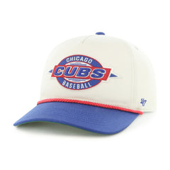Chicago Cubs '47 Youth Frame Out Hitch Adjustable Hat - Natural/Royal Hats