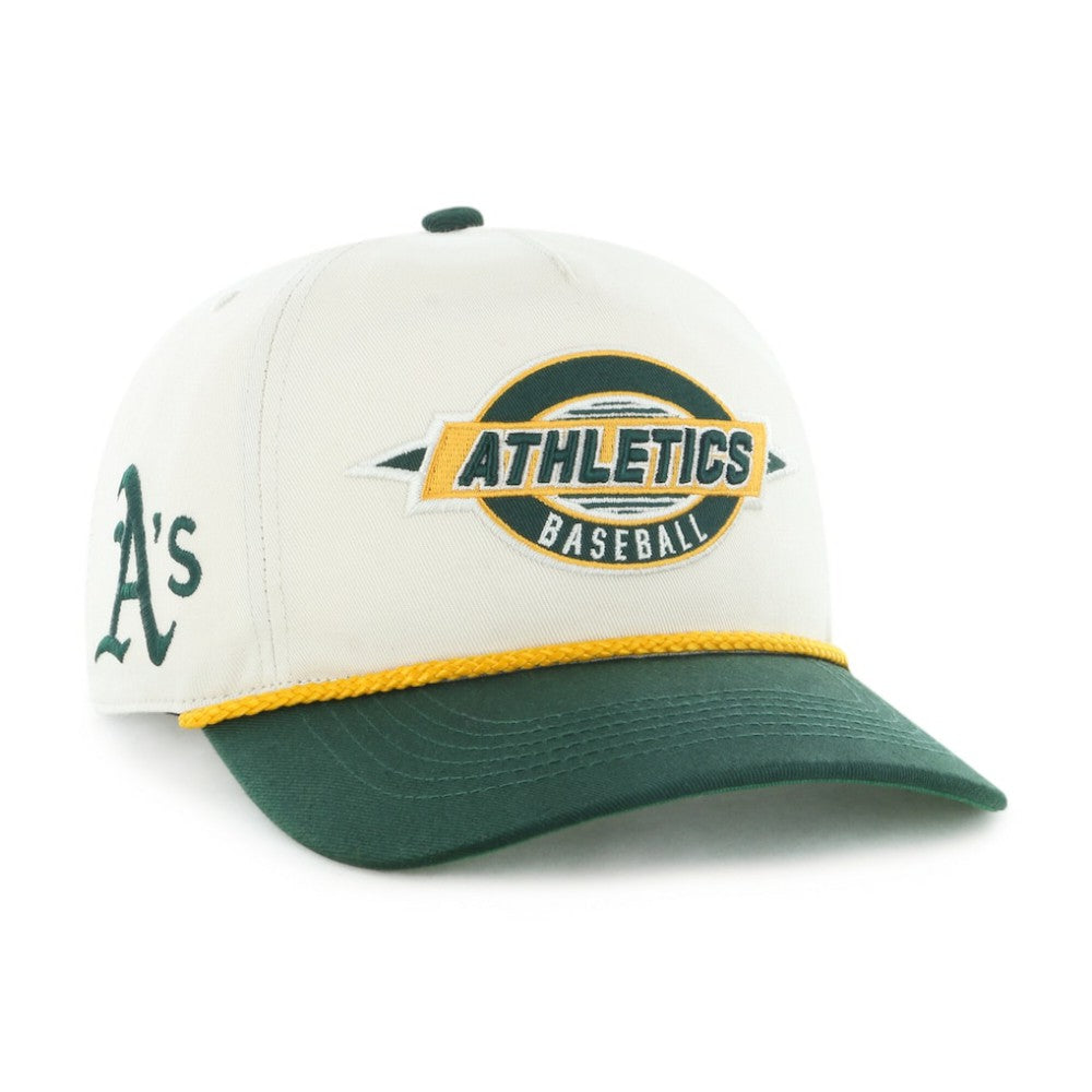 Athletics '47 Youth Frame Out Hitch Adjustable Hat - Natural/Green Hats