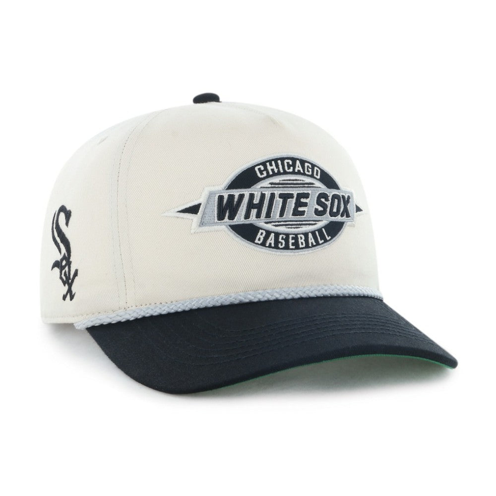 Chicago White Sox '47 Youth Frame Out Hitch Adjustable Hat - Natural/Black Hats