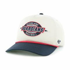 Cleveland Guardians '47 Youth Frame Out Hitch Adjustable Hat - Natural/Navy Hats
