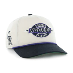 Colorado Rockies '47 Youth Frame Out Hitch Adjustable Hat - Natural/Black Hats