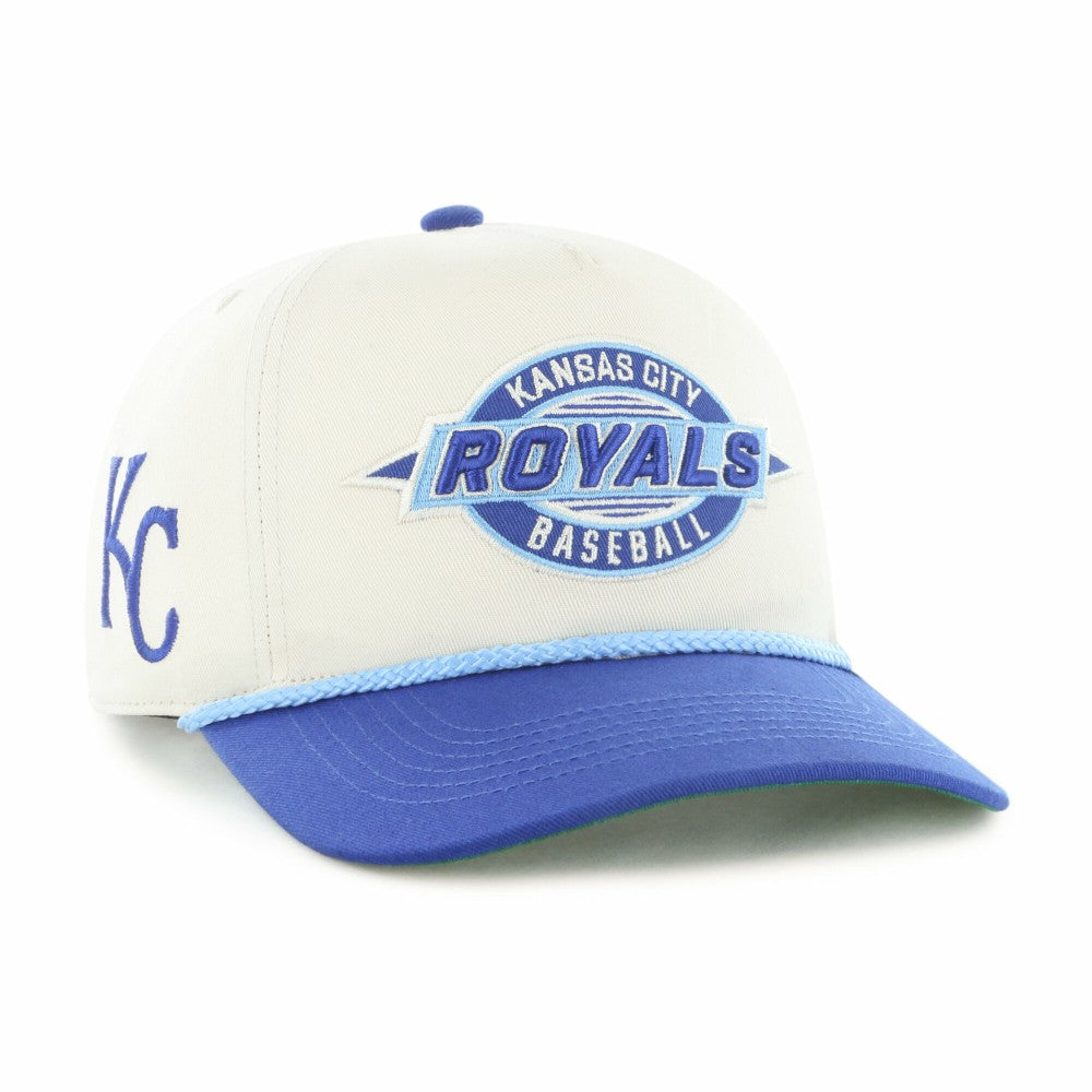 Kansas City Royals '47 Youth Frame Out Hitch Adjustable Hat - Natural/Royal Hats