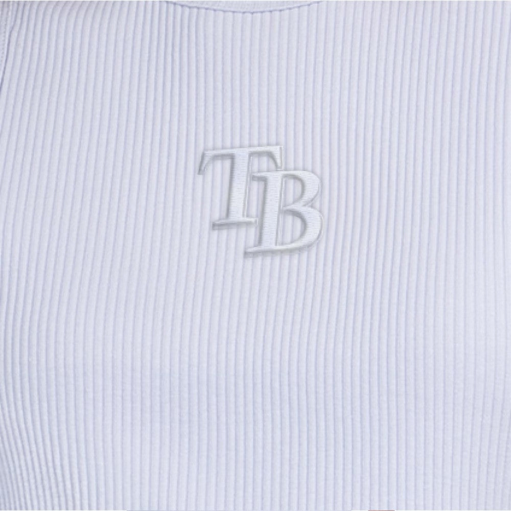Tampa Bay Rays Starter Women's Pastels Ribbed Tank Top - Light Blue Tanks