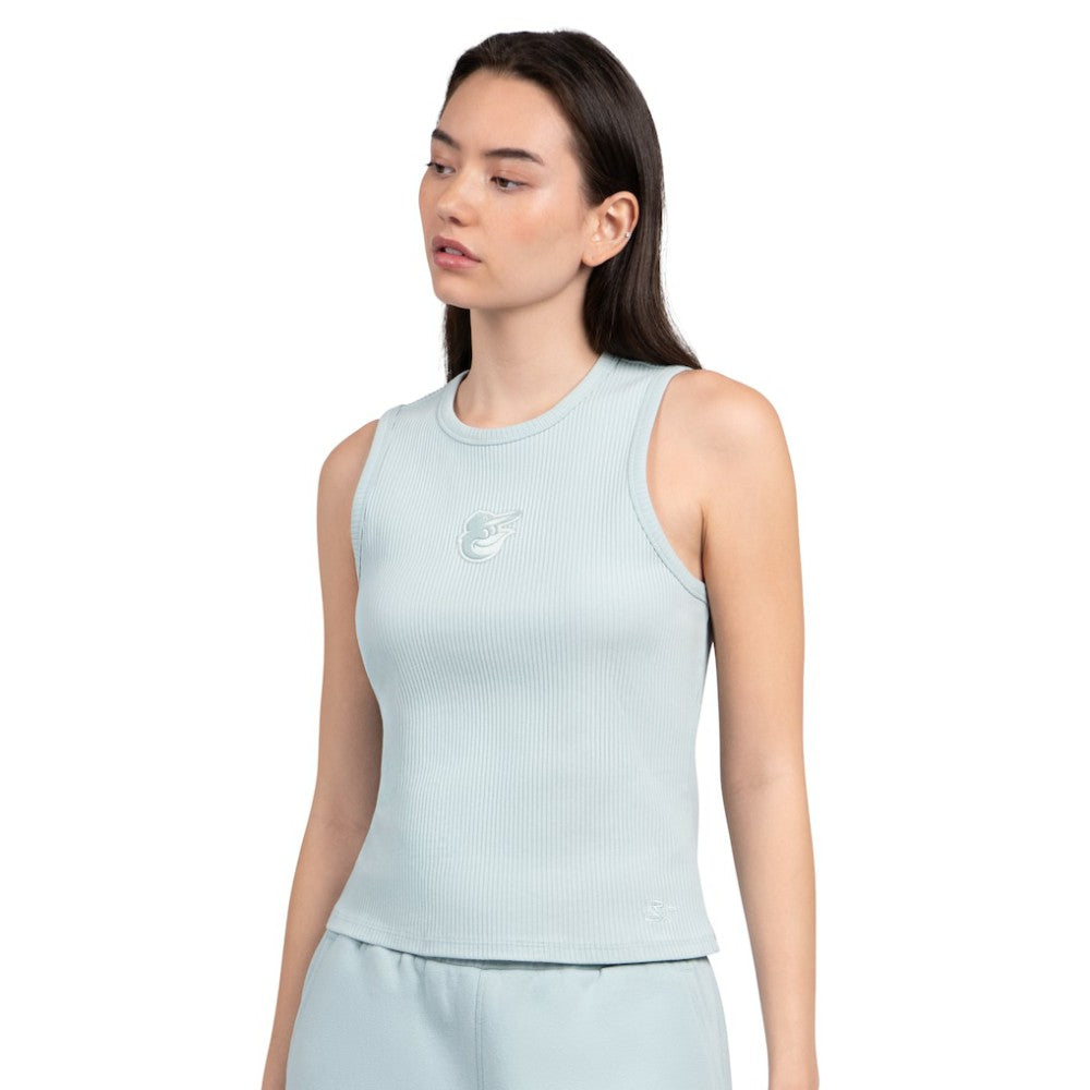 Baltimore Orioles Starter Women's Pastels Ribbed Tank Top - Mint Tanks