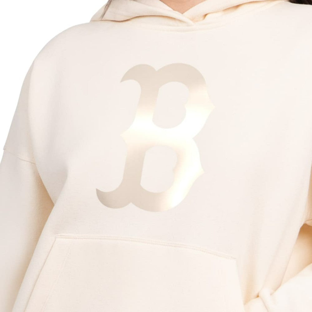 Boston Red Sox Starter Women's Pastel Relaxed Hoodie - Cream Hoodies