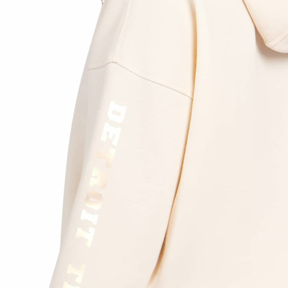Detroit Tigers Starter Women's Pastel Relaxed Hoodie - Cream Hoodies