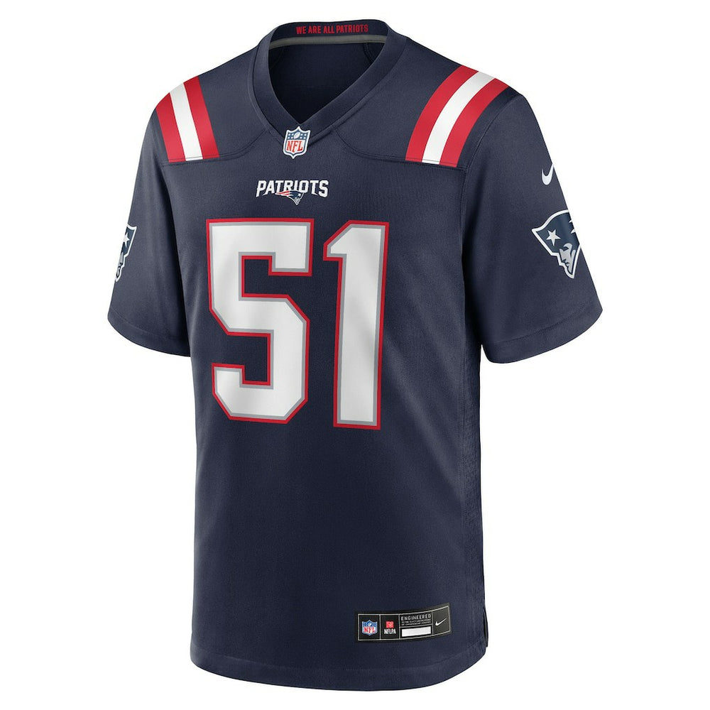 NFL Jack Gibbens New England Patriots Team Game Jersey - Navy