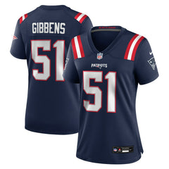 NFL Jack Gibbens New England Patriots Women's Team Game Jersey - Navy