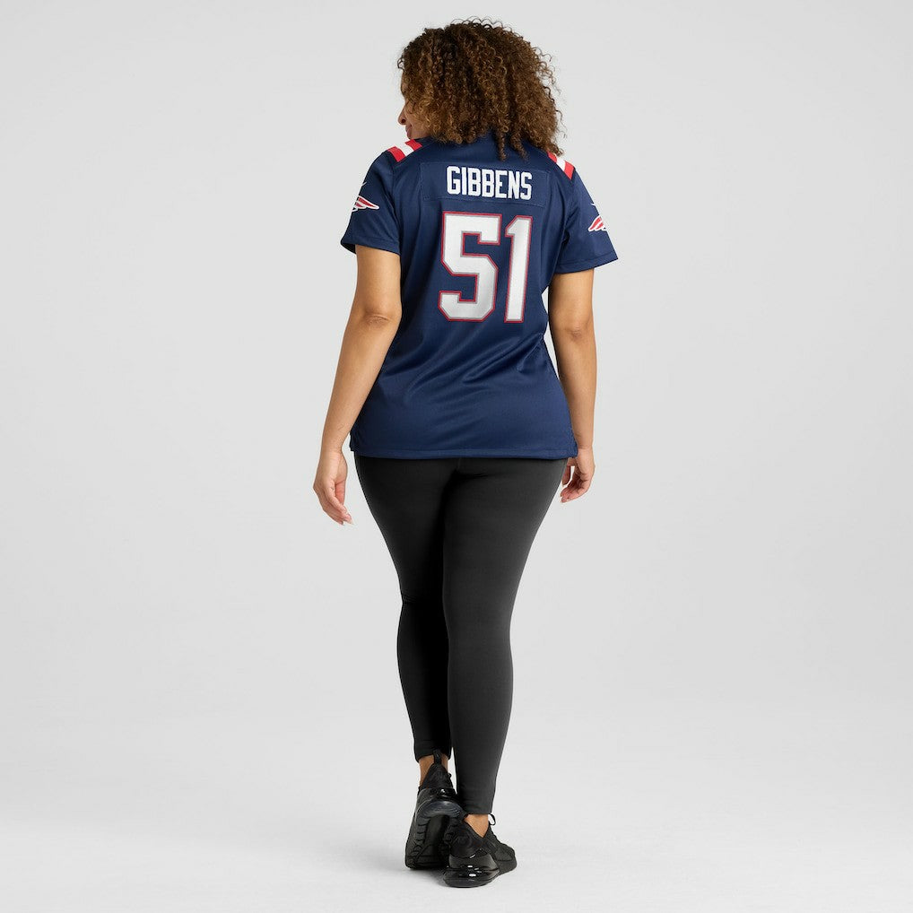 NFL Jack Gibbens New England Patriots Women's Team Game Jersey - Navy