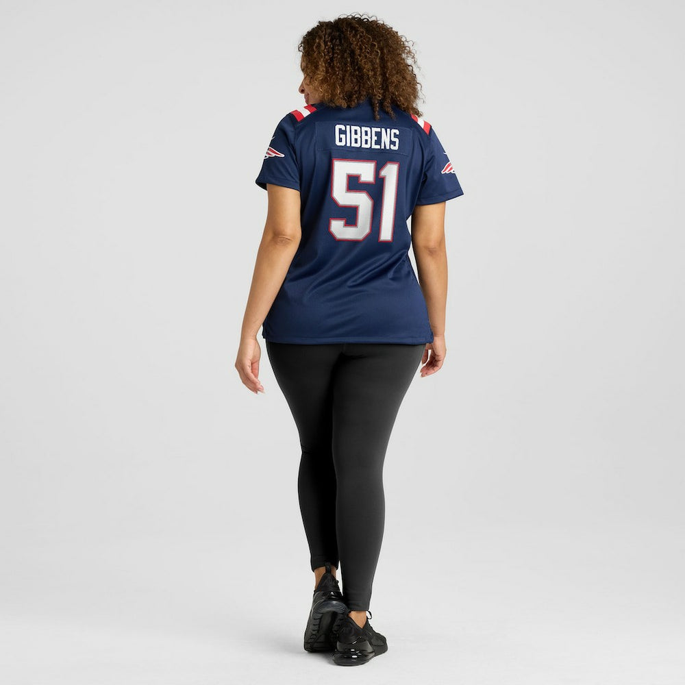 NFL Jack Gibbens New England Patriots Women's Team Game Jersey - Navy
