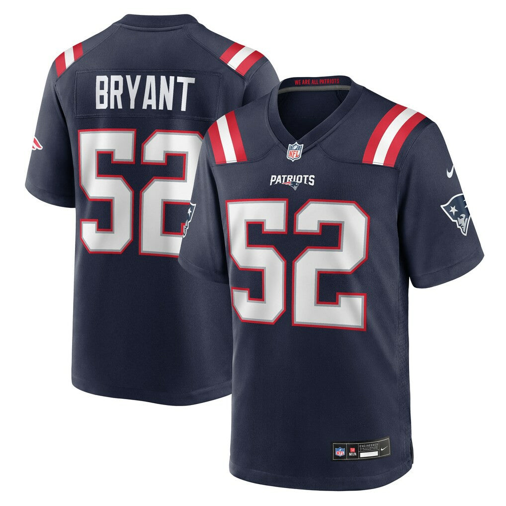 NFL Marcus Bryant New England Patriots Team Game Jersey - Navy