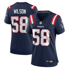 NFL Jared Wilson New England Patriots Women's Team Game Jersey - Navy