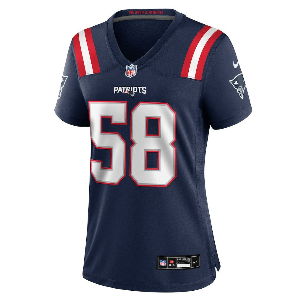 NFL Jared Wilson New England Patriots Women's Team Game Jersey - Navy
