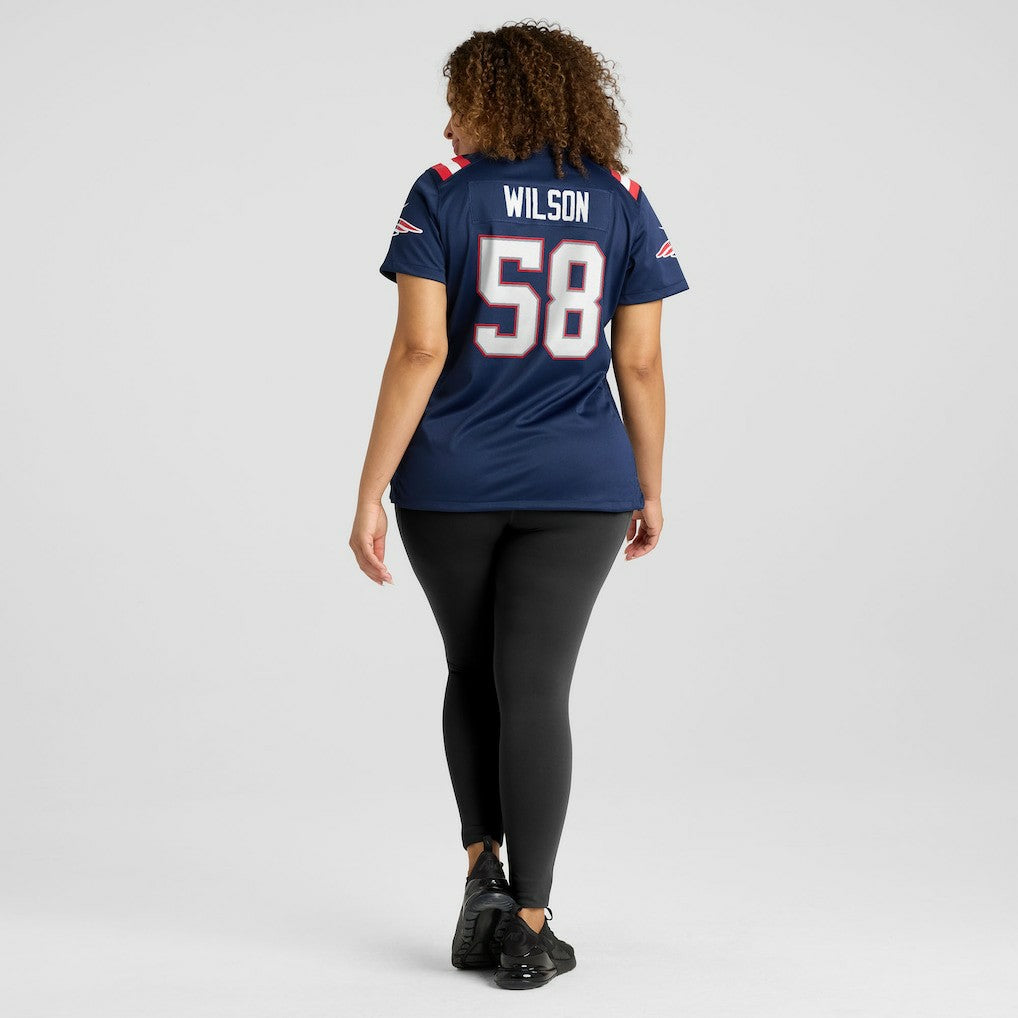 NFL Jared Wilson New England Patriots Women's Team Game Jersey - Navy