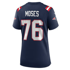 NFL Morgan Moses New England Patriots Women's Team Game Jersey - Navy