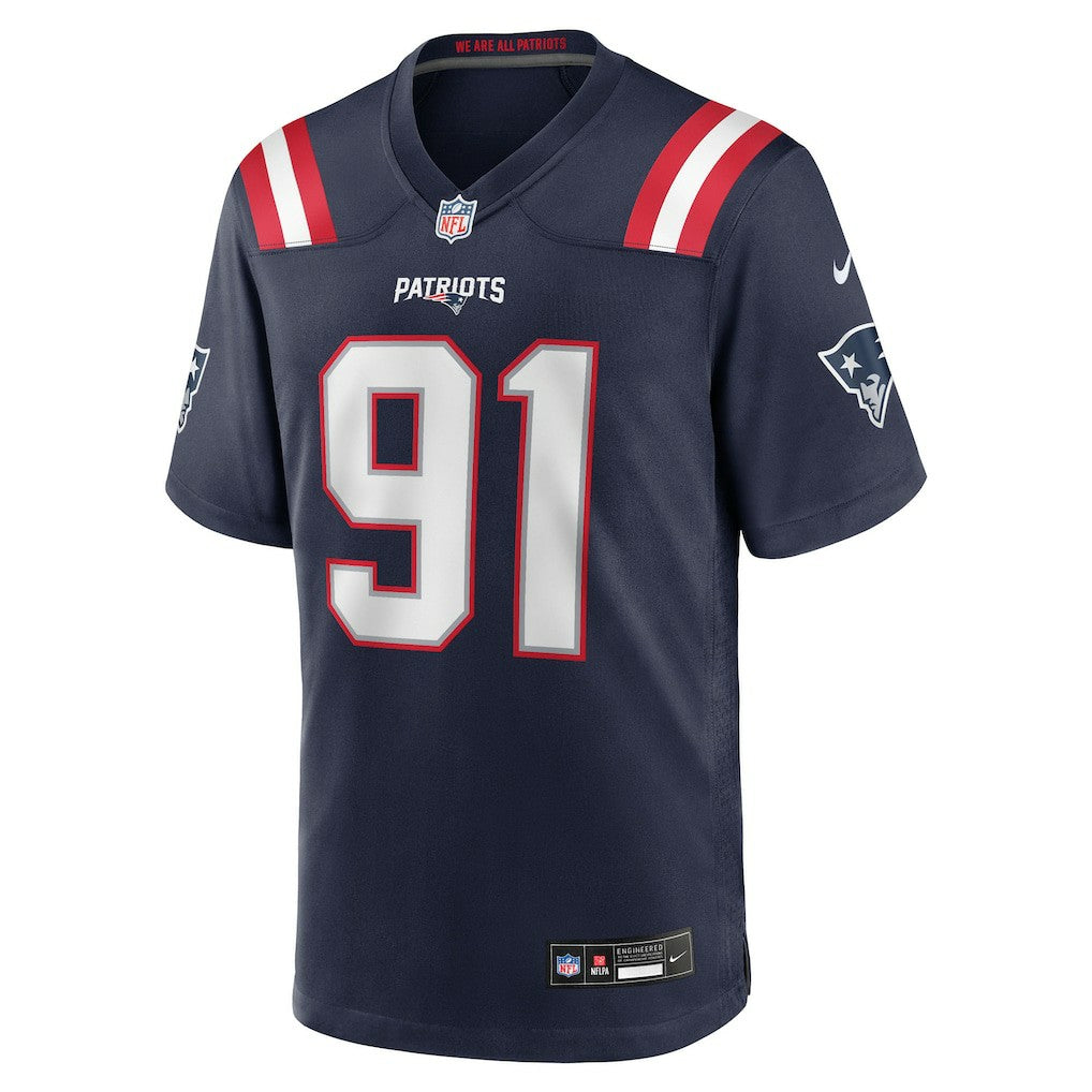 NFL Elijah Ponder New England Patriots Team Game Jersey - Navy