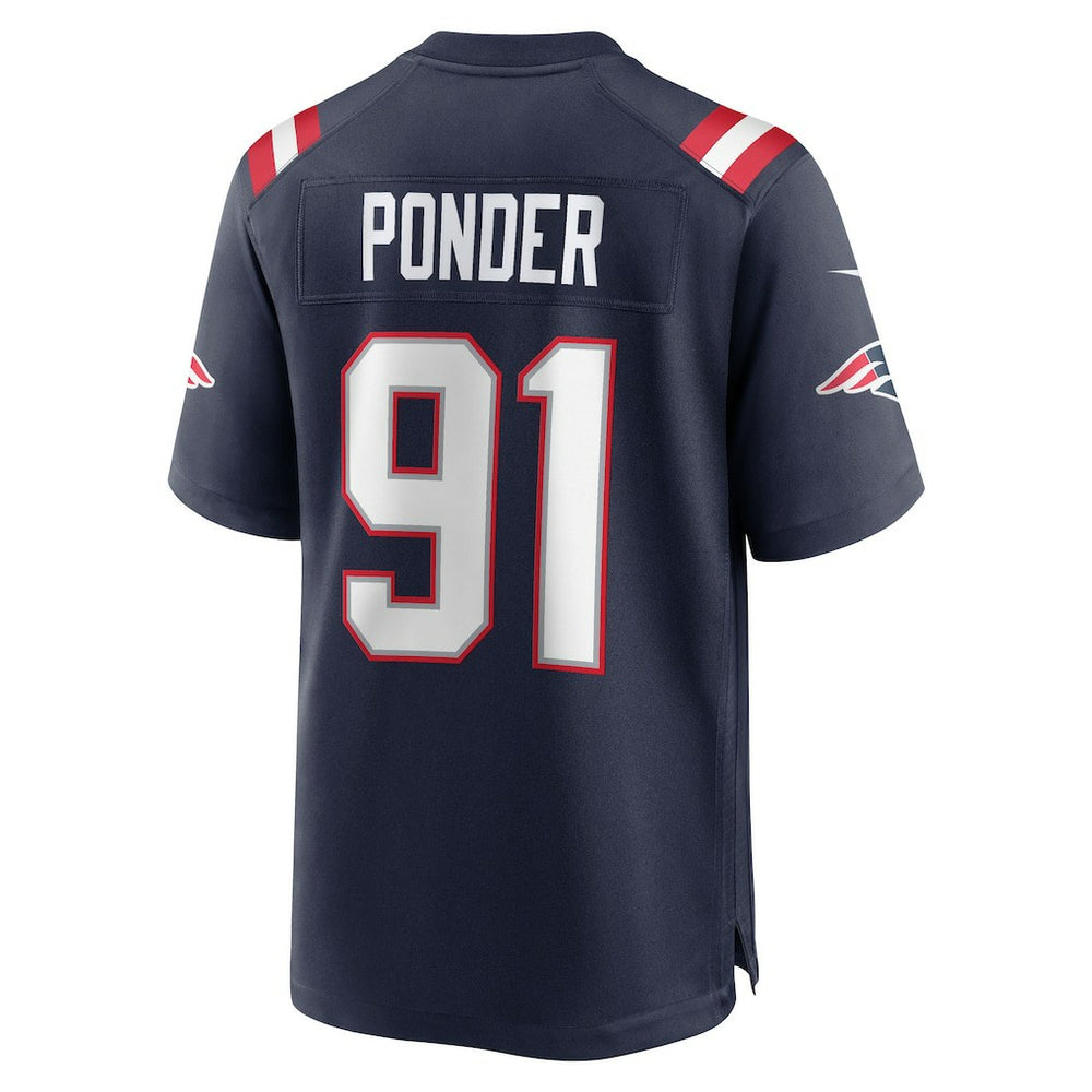 NFL Elijah Ponder New England Patriots Team Game Jersey - Navy