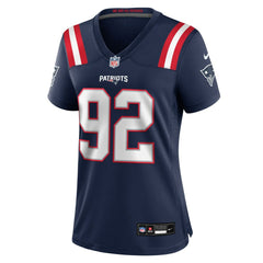 NFL Joshua Farmer New England Patriots Women's Team Game Jersey - Navy