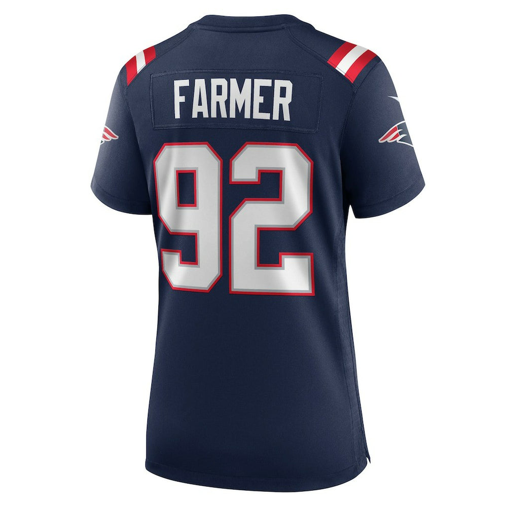 NFL Joshua Farmer New England Patriots Women's Team Game Jersey - Navy