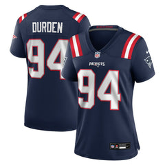 NFL Cory Durden New England Patriots Women's Team Game Jersey - Navy