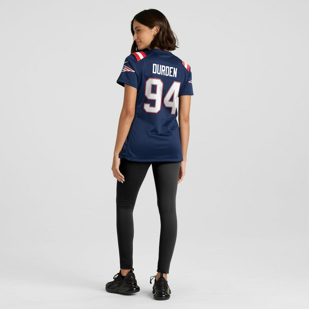 NFL Cory Durden New England Patriots Women's Team Game Jersey - Navy