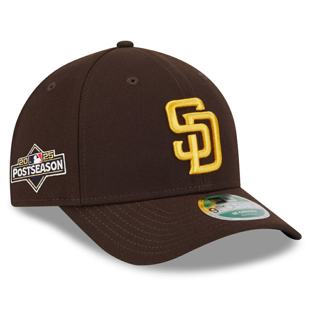 San Diego Padres New Era 2025 MLB Postseason Side Patch 9FORTY Adjustable Hat - Brown Hats
