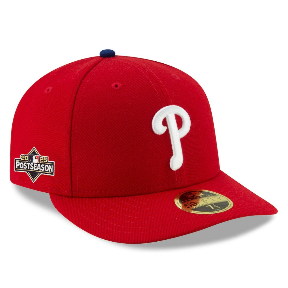 Philadelphia Phillies New Era 2025 MLB Postseason Side Patch Low Profile 59FIFTY Fitted Hat - Red Hats