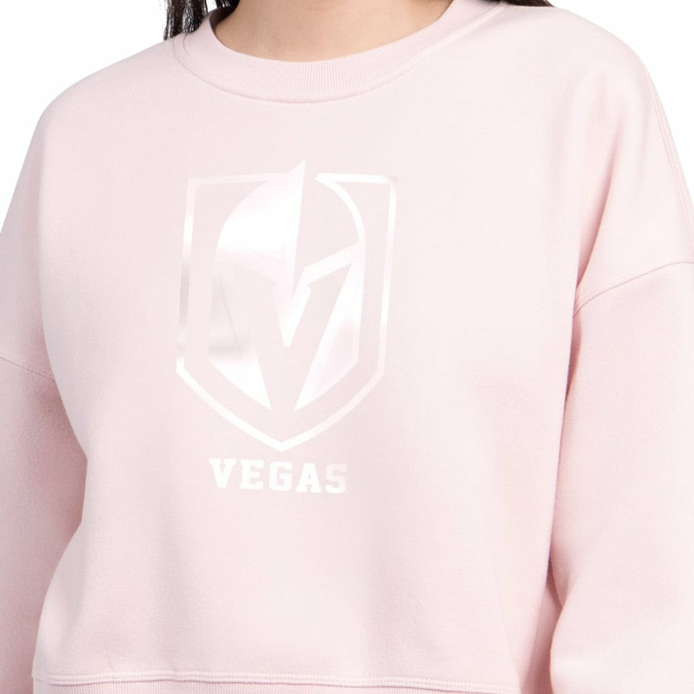 NHL Vegas Golden Knights Starter Women's Boxy Cropped Sweatshirt - Pink