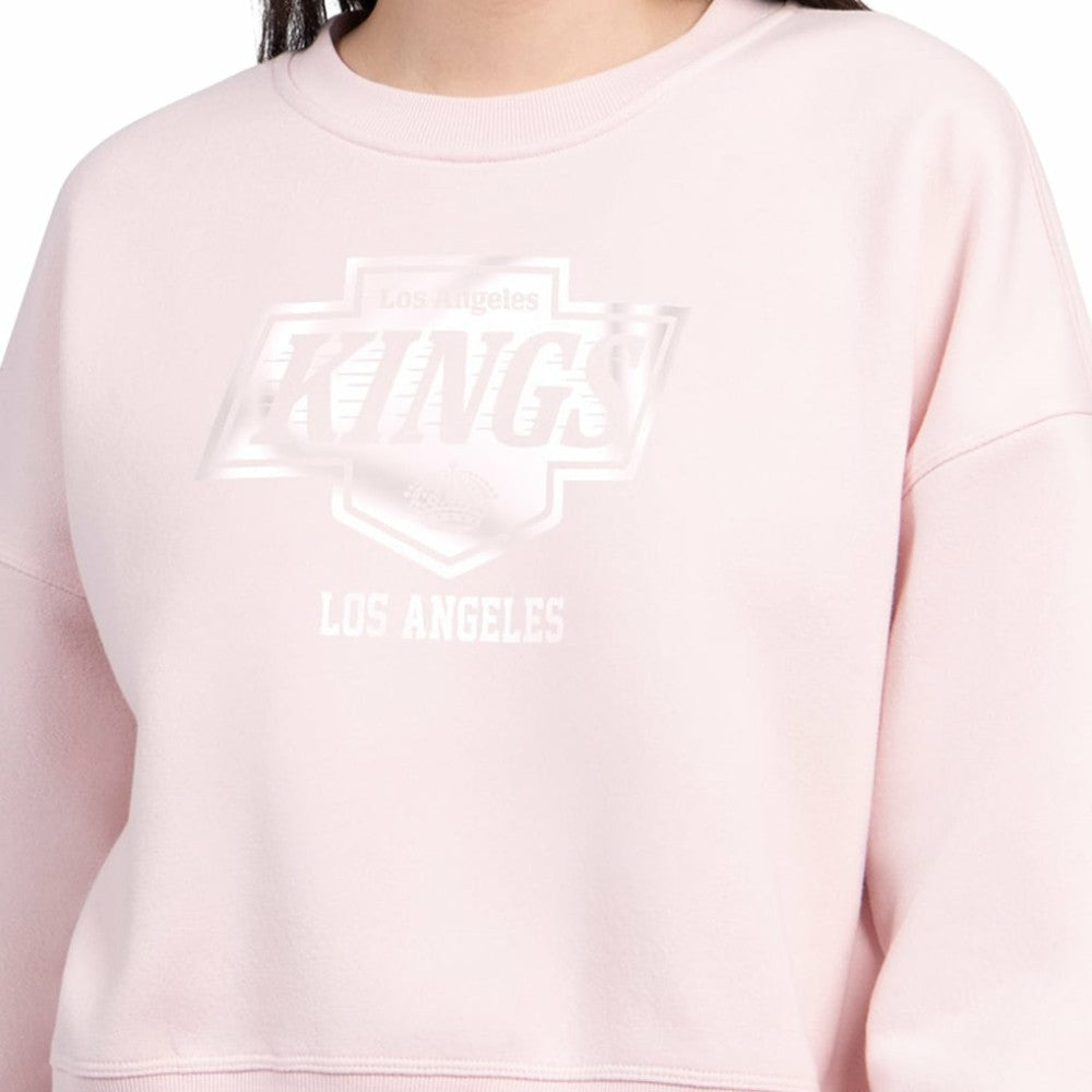 NHL Los Angeles Kings Starter Women's Boxy Cropped Sweatshirt - Pink