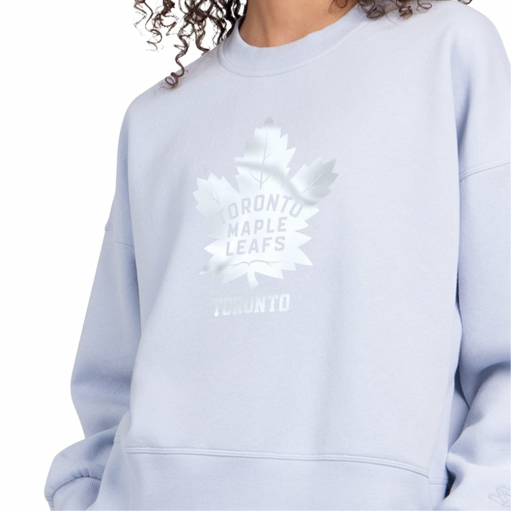 NHL Toronto Maple Leafs Starter Women's Boxy Cropped Sweatshirt - Blue
