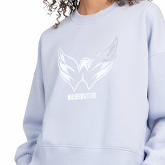 NHL Washington Capitals Starter Women's Boxy Cropped Sweatshirt - Blue