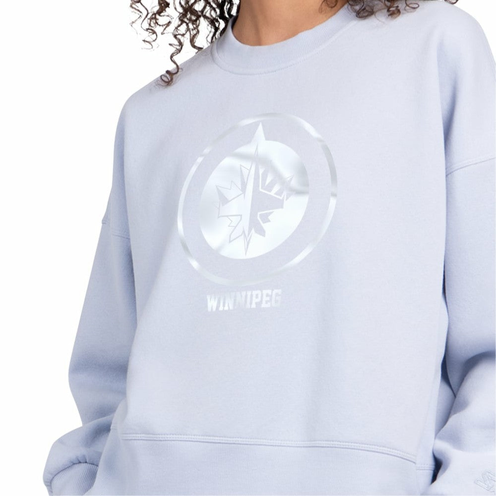 NHL Winnipeg Jets Starter Women's Boxy Cropped Sweatshirt - Blue